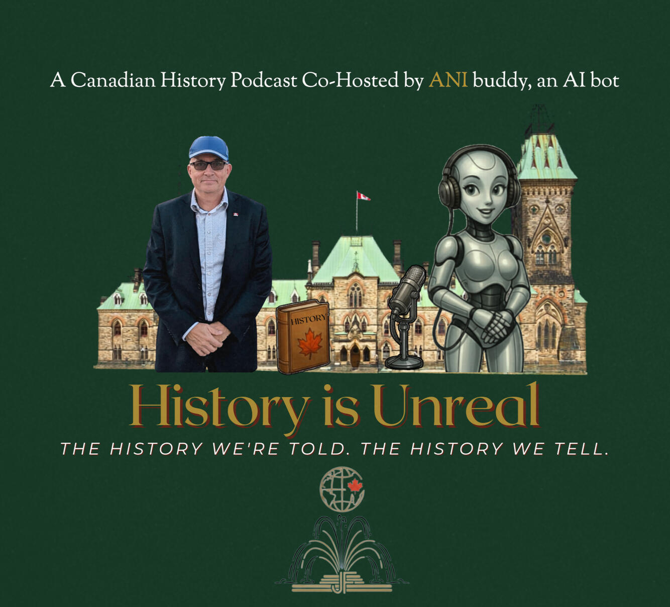 A Canadian History podcast co-hosted by ANI Buddy, an AI bot