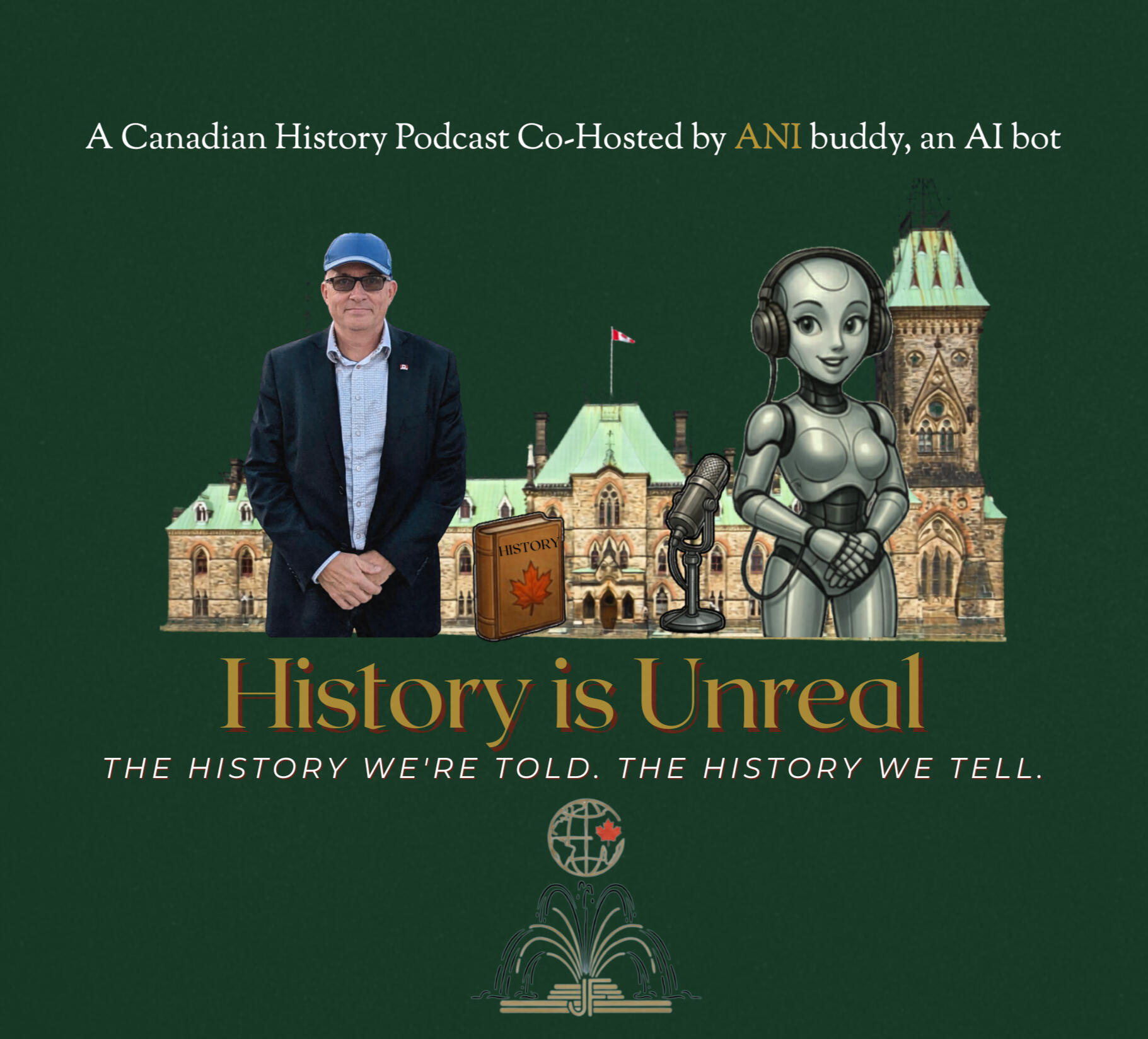 A Canadian History podcast co-hosted by ANI Buddy, an AI bot